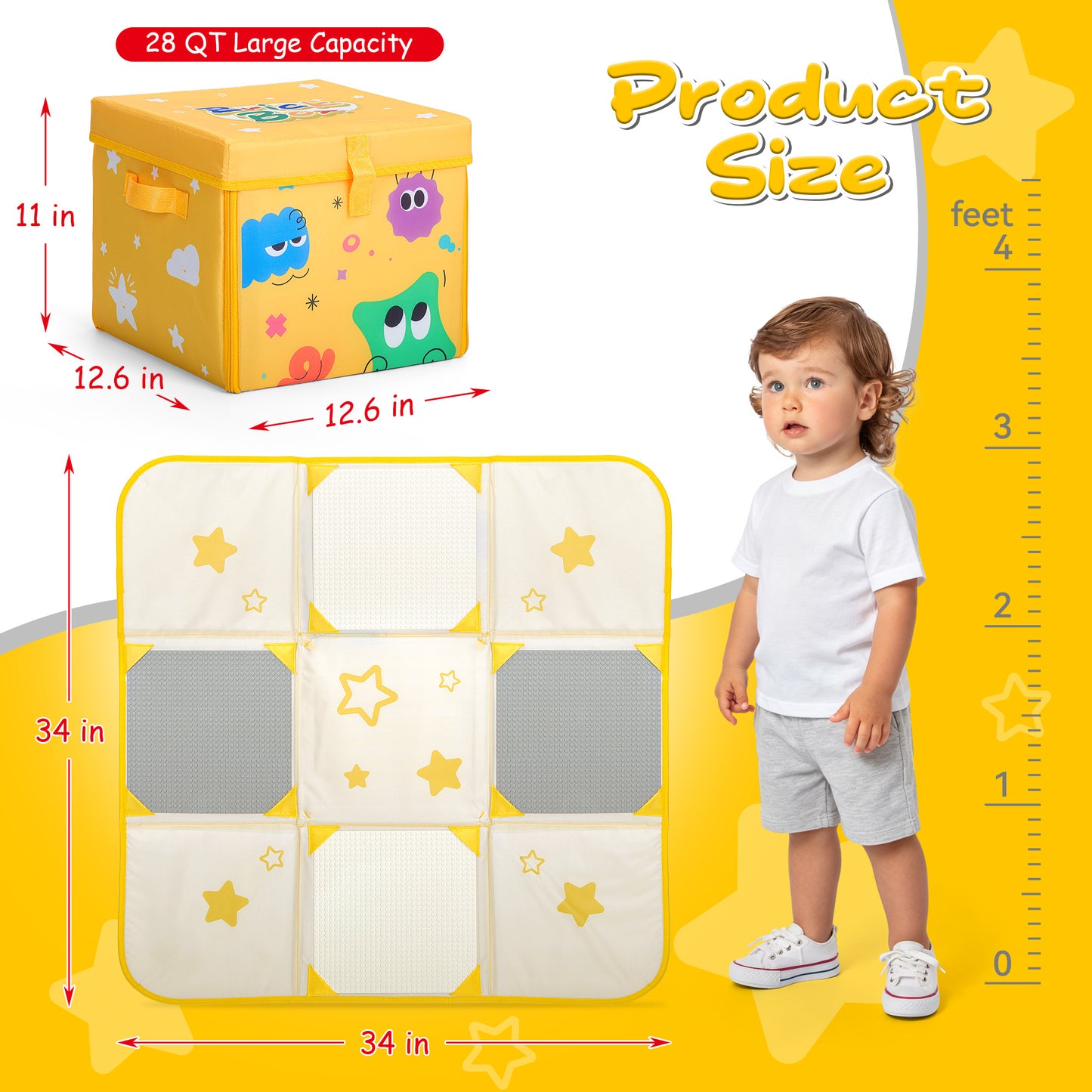2-in-1 Building Block Play Mat