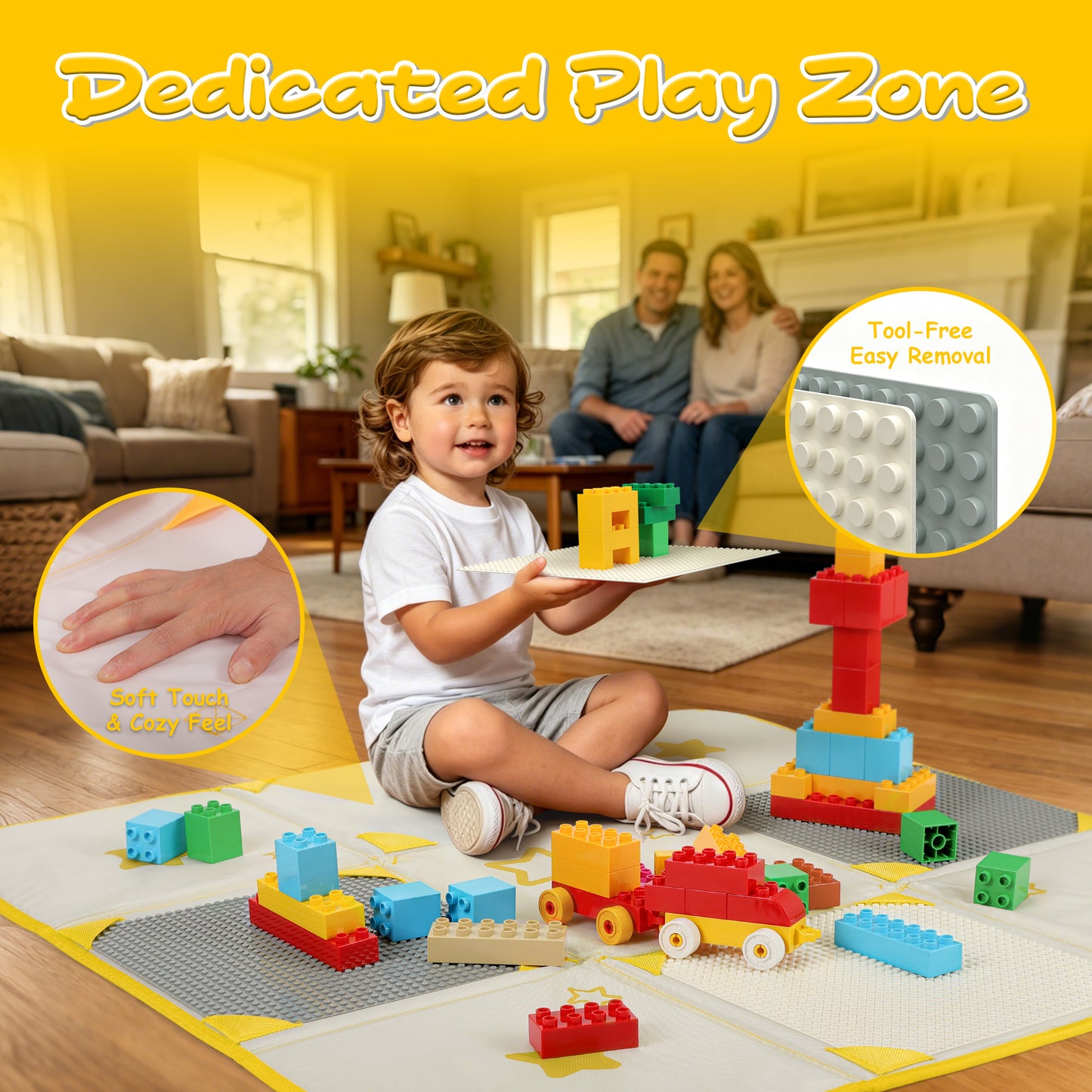 2-in-1 Building Block Play Mat
