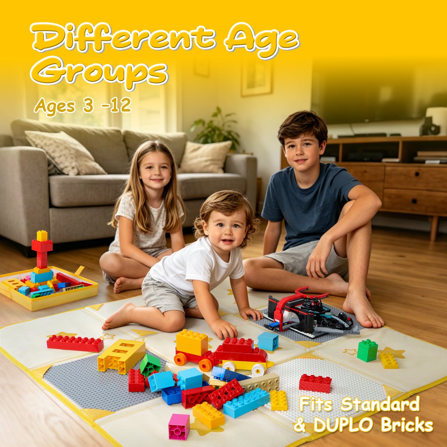 2-in-1 Building Block Play Mat