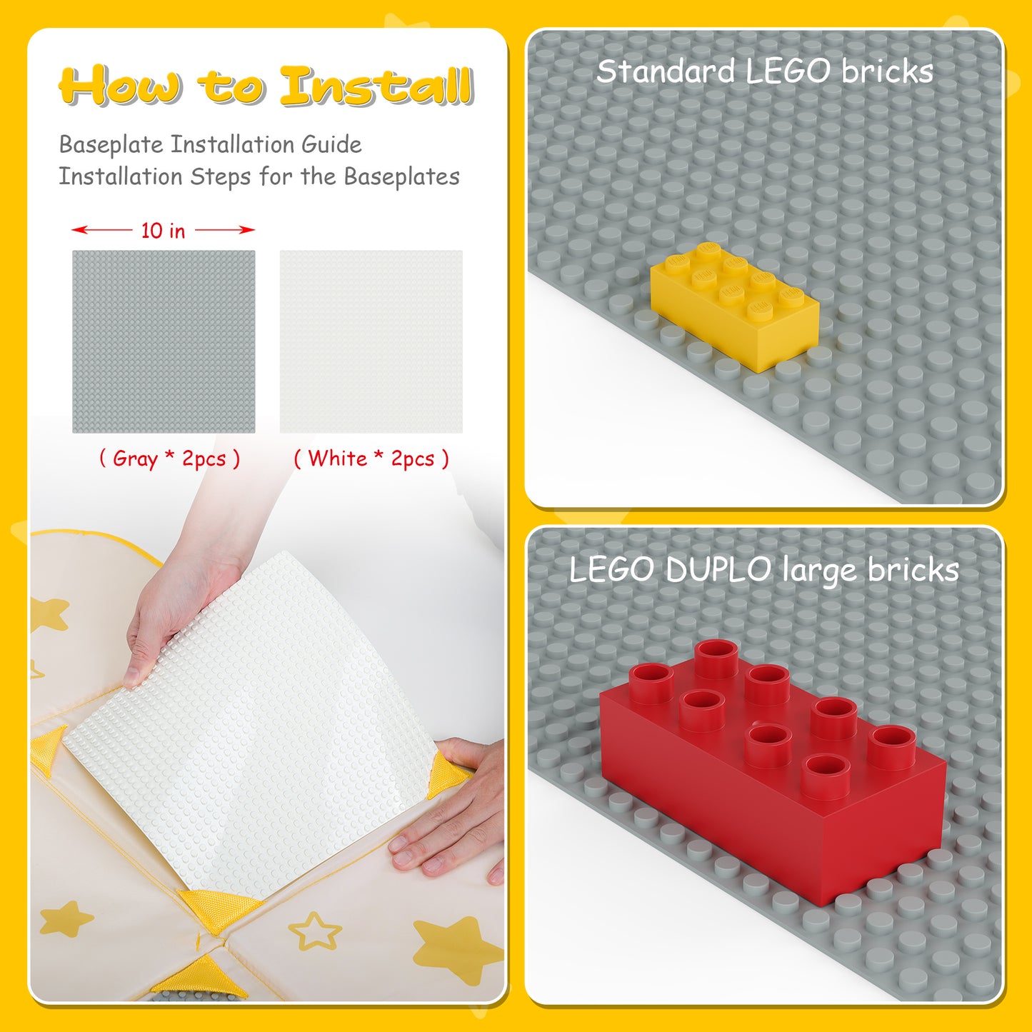 2-in-1 Building Block Play Mat
