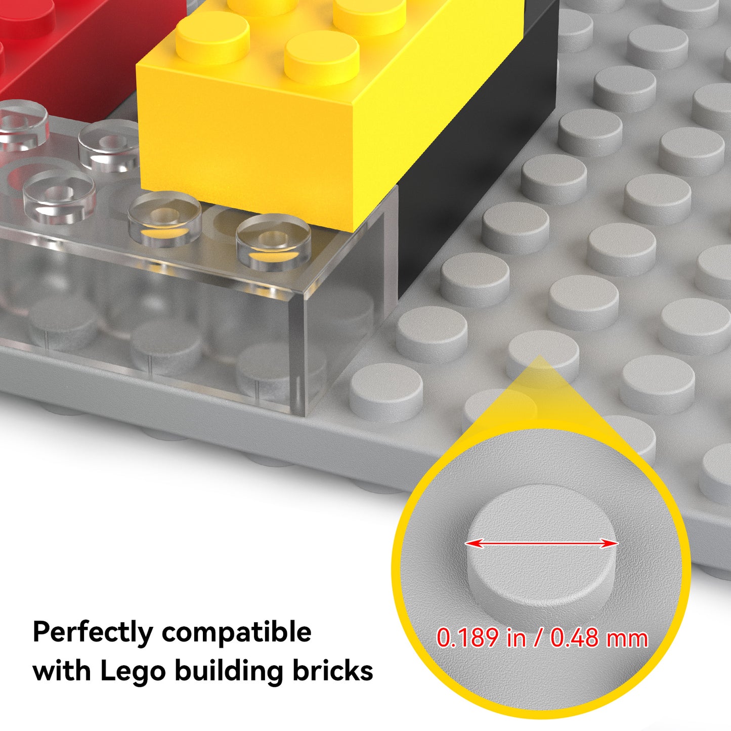 Dual-Sided Floating LEGO Display Shelf – Slate