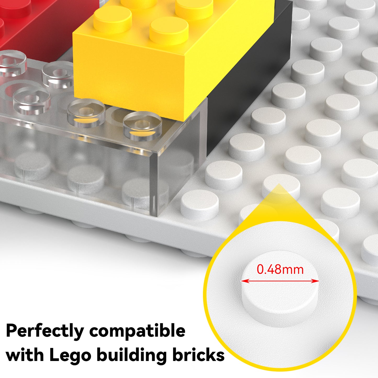 Medium Floating Shelf with LEGO Stud Baseplate