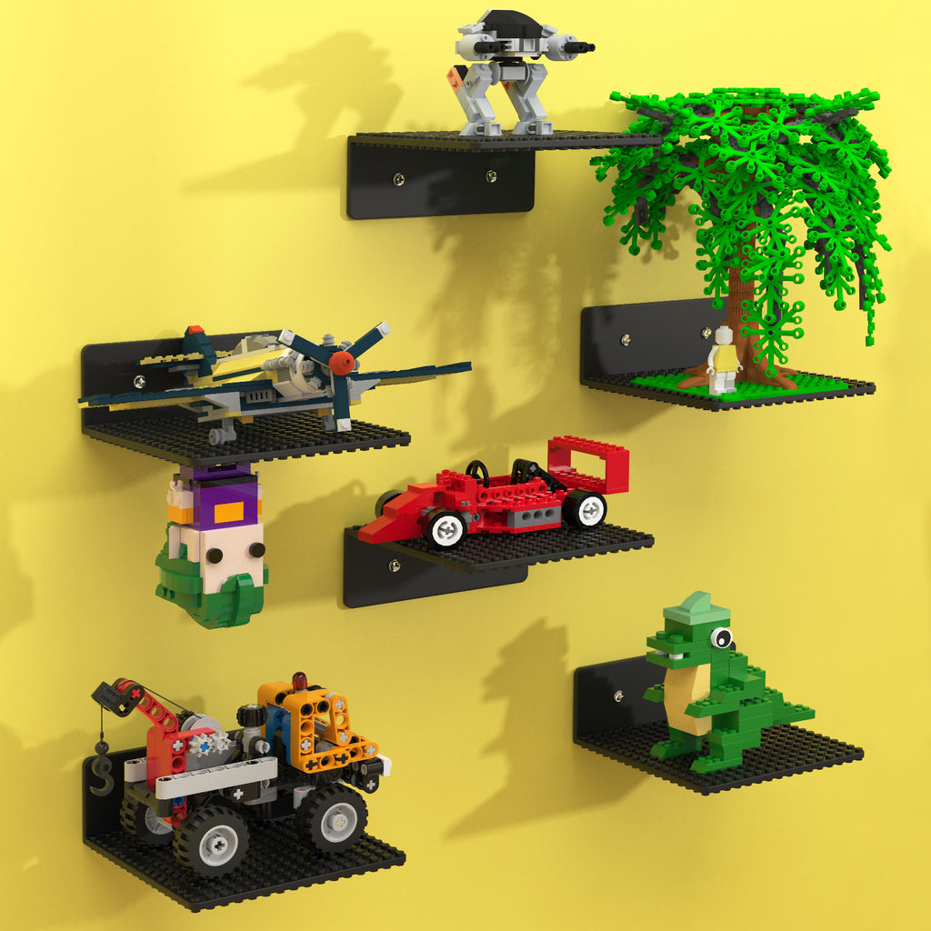 Floating Shelves for Wall Compatible with Lego Building Bricks