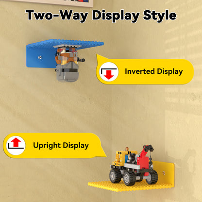 Display Deck S Floating LEGO Brick Shelf – Chroma 8 Set