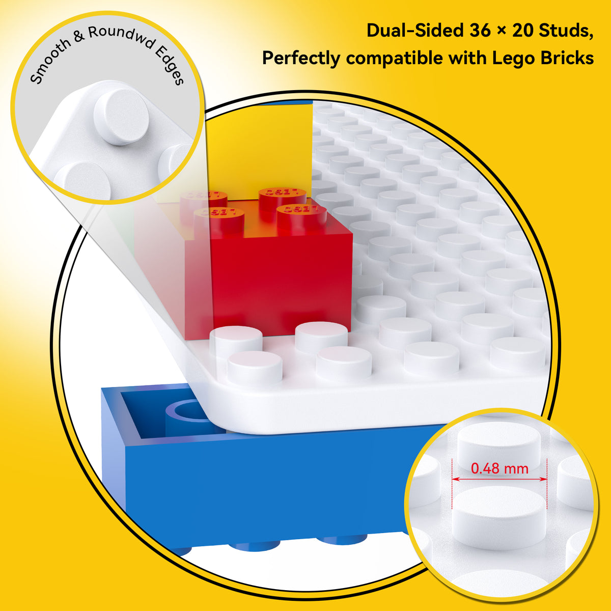 Minifigure Display Case for LEGO Bricks Wall & Desktop White 2pack
