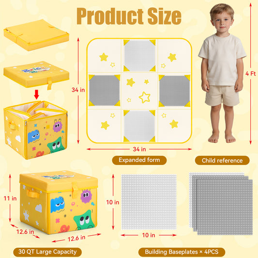 2-in-1 Building Block Play Mat