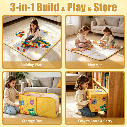 2-in-1 Building Block Play Mat