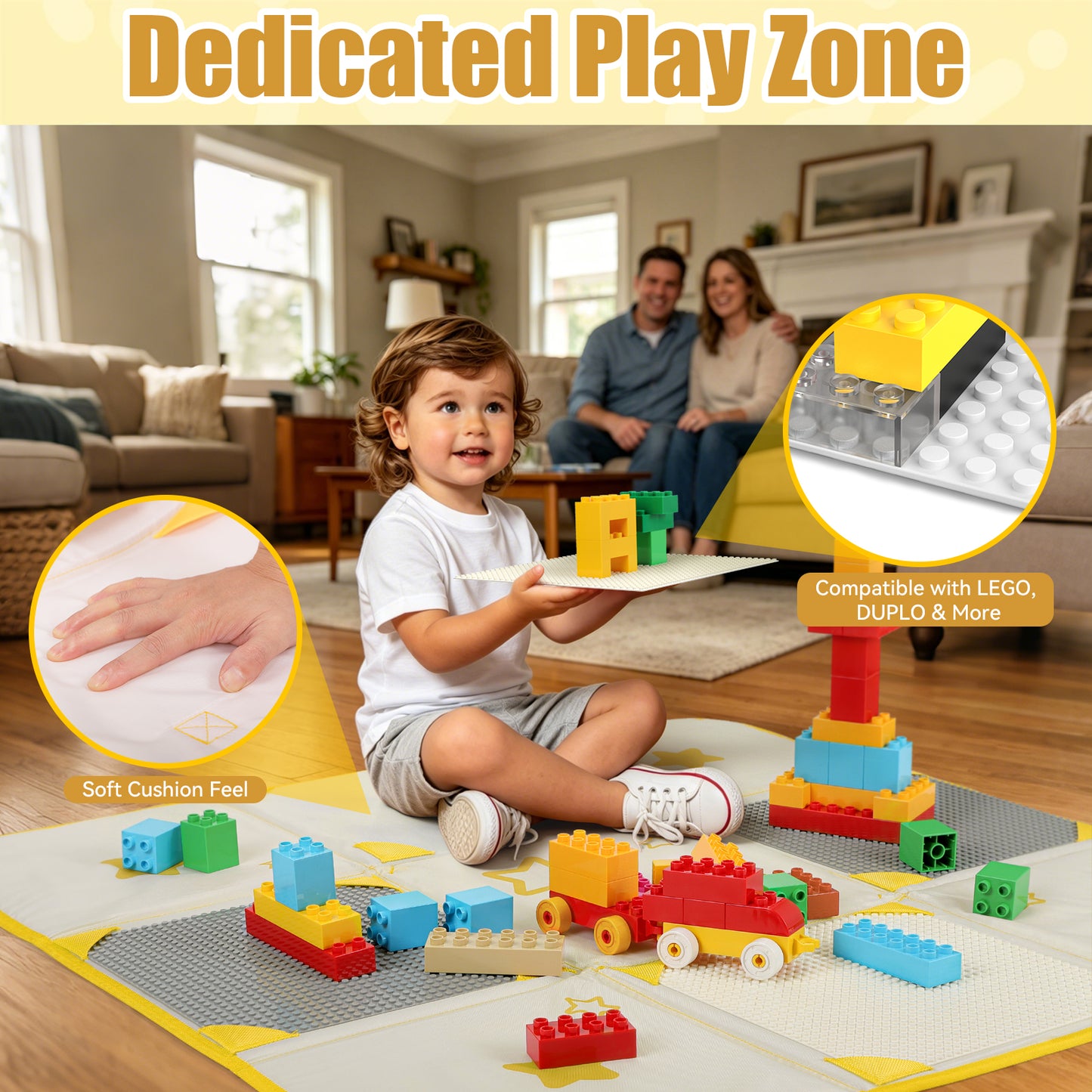 2-in-1 Building Block Play Mat