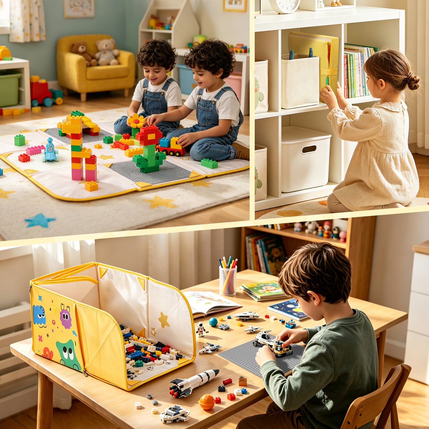 2-in-1 Building Block Play Mat
