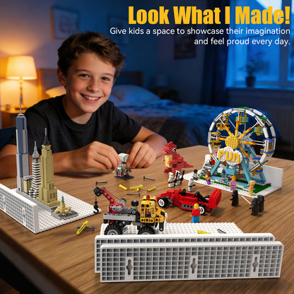 Medium Floating Shelf with LEGO Stud Baseplate