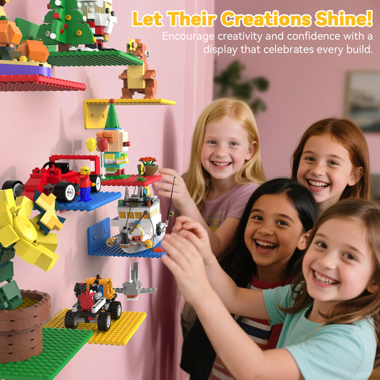 Display Deck S Floating LEGO Brick Shelf – Chroma 8 Set