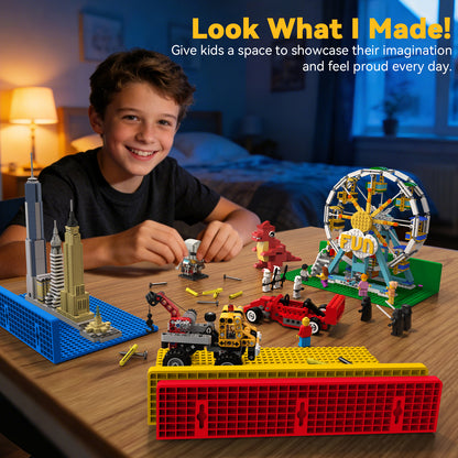 Floating Shelves for Wall Compatible with Lego Bricks,4Color